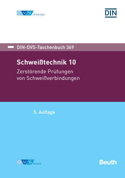 Cover of book: DIN-DVS-Taschenbuch 369