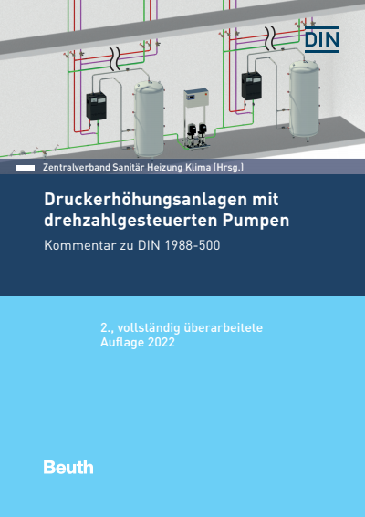 Cover des Buchs: Druckerhöhungsanlagen mit drehzahlgesteuerten Pumpen