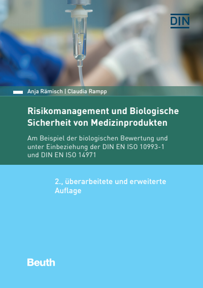 Cover des Buchs: Risikomanagement und Biologische Sicherheit von Medizinprodukten