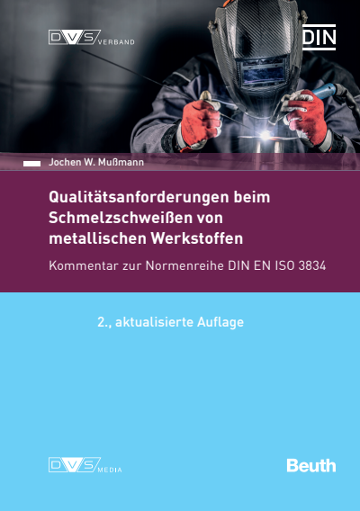Cover des Buchs: Qualitätsanforderungen beim Schmelzschweißen metallischer Werkstoffe