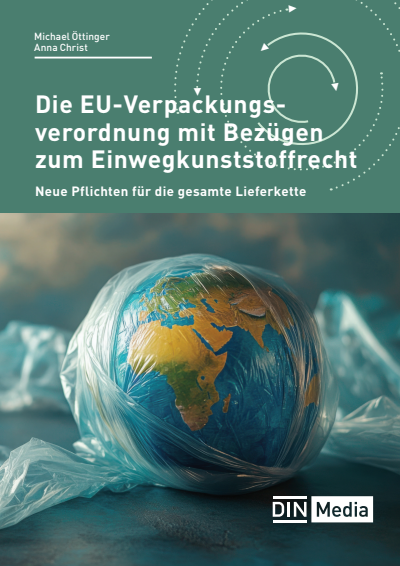 Cover des Buchs: Die EU-Verpackungsverordnung mit Bezügen zum Einwegkunststoffrecht