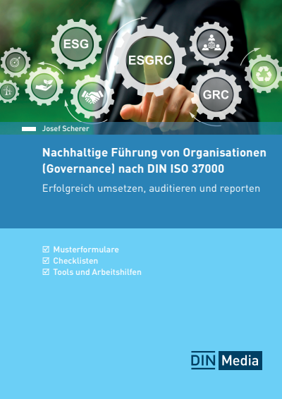 Cover of book: Nachhaltige Führung von Organisationen (Governance) nach DIN ISO 37000
