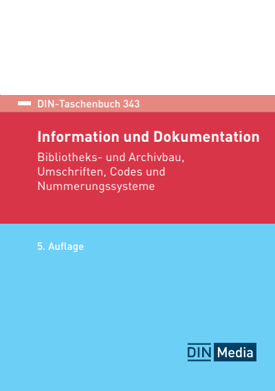 Cover des Buchs: DIN-Taschenbuch 343