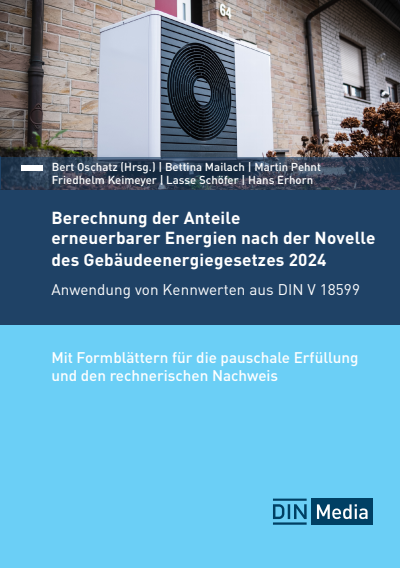 Cover des Buchs: Berechnung der Anteile erneuerbarer Energien nach der Novelle des Gebäudeenergiegesetzes 2024