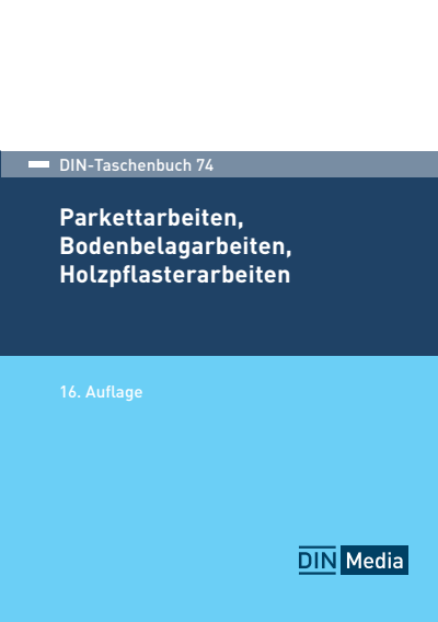 Cover of book: DIN-Taschenbuch 74