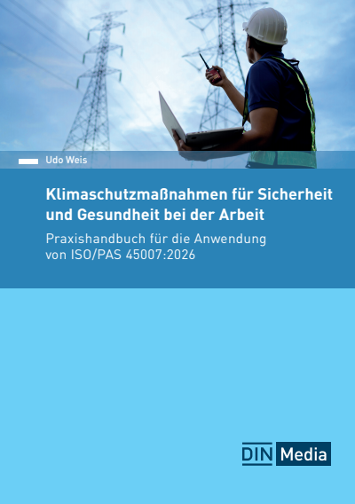Cover des Buchs: Klimaschutzmaßnahmen für Sicherheit und Gesundheit bei der Arbeit