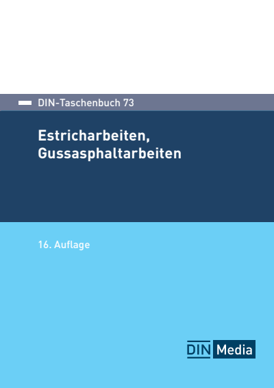 Cover des Buchs: DIN-Taschenbuch 73