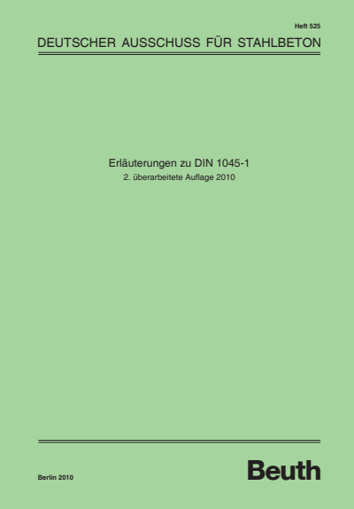 Cover of book: Erläuterungen zu DIN 1045-1