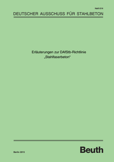 Cover des Buchs: Erläuterungen zur DAfStb-Richtlinie "Stahlfaserbeton"