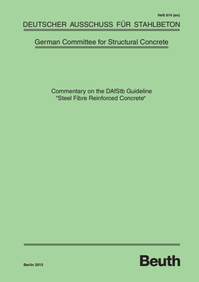 Cover des Buchs: Commentary on the DAfStb Guideline "Steel Fibre Reinforced Concrete"