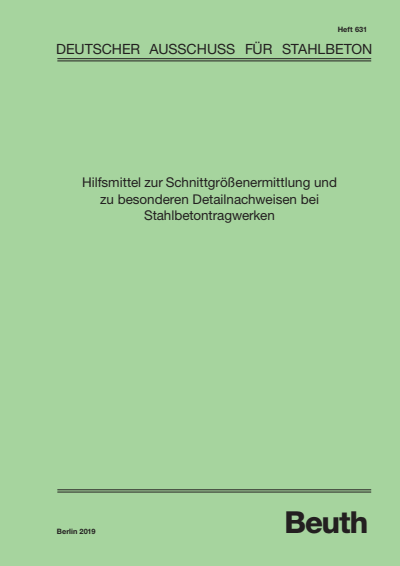 Cover of book: Hilfsmittel zur Schnittgrößenermittlung und zu besonderen Detailnachweisen bei Stahlbetontragwerken