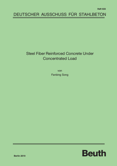 Cover of book: Steel Fiber Reinforced Concrete Under Concentrated Load