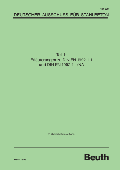 Cover of book: Erläuterungen zu DIN EN 1992-1-1 und DIN EN 1992-1-1/NA