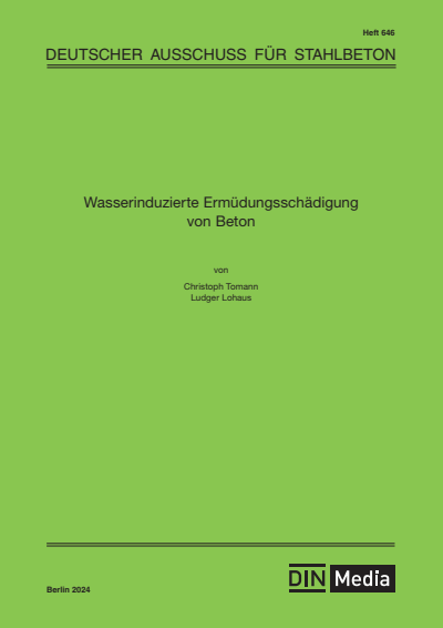 Cover of book: Wasserinduzierte Ermüdungsschädigung von Beton