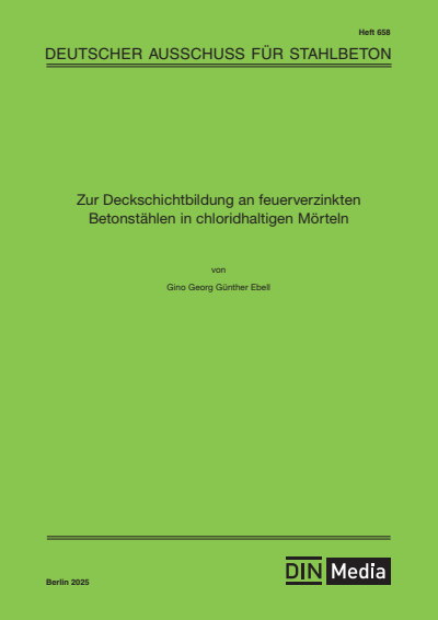Cover des Buchs: Zur Deckschichtbildung an feuerverzinkten Betonstählen in chloridhaltigen Mörteln