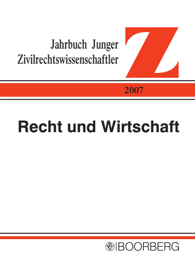 Cover des Buchs: Recht und Wirtschaft
