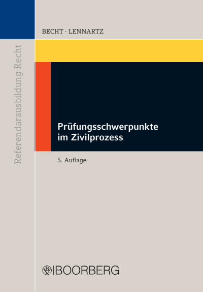 Cover of book: Prüfungsschwerpunkte im Zivilprozess