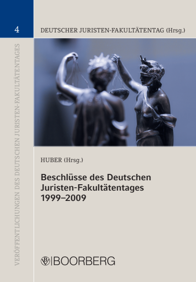 Cover des Buchs: Beschlüsse des Deutschen Juristen-Fakultätentages 1999-2009