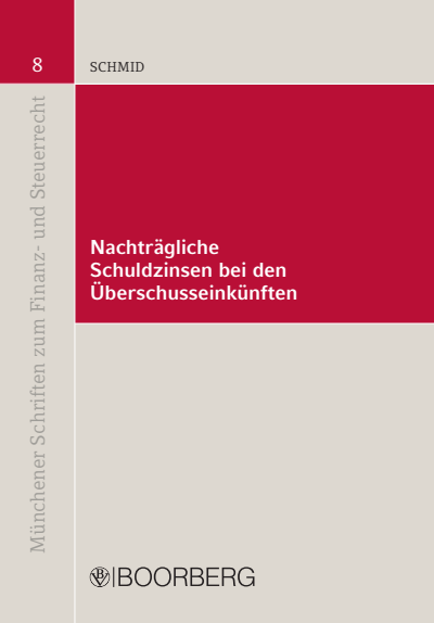 Cover des Buchs: Nachträgliche Schuldzinsen bei den Überschusseinkünften