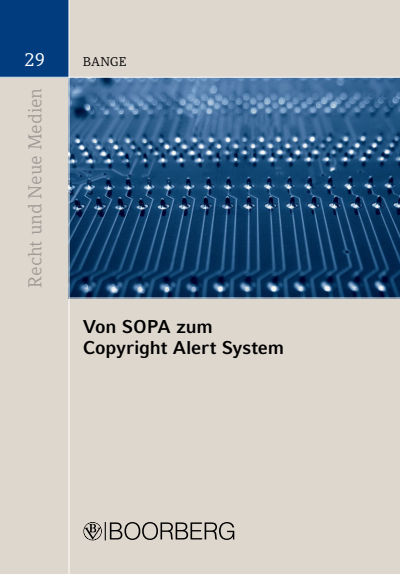Cover des Buchs: Von SOPA zum Copyright Alert System
