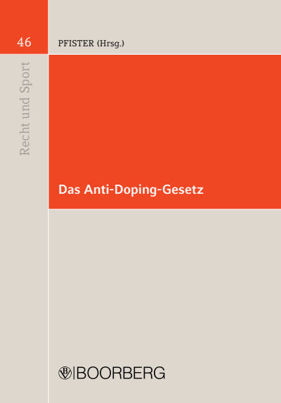 Cover of book: Das Anti-Doping-Gesetz