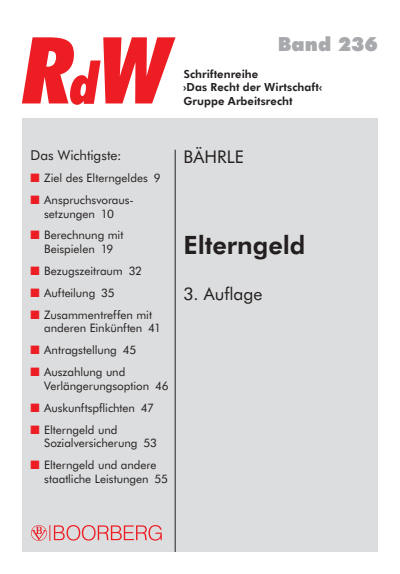 Cover des Buchs: Elterngeld