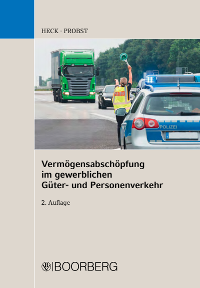 Cover of book: Vermögensabschöpfung im gewerblichen Güter- und Personenverkehr