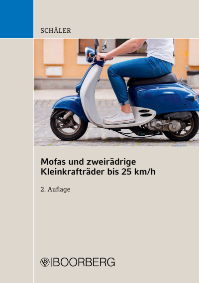 Cover of book: Mofas und zweirädrige Kleinkrafträder bis 25 km/h