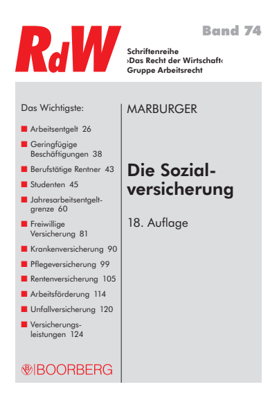 Cover des Buchs: Die Sozialversicherung