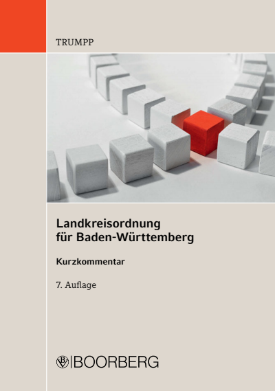 Cover des Buchs: Landkreisordnung für Baden-Württemberg