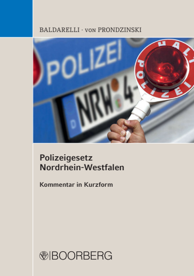 Cover des Buchs: Polizeigesetz Nordrhein-Westfalen
