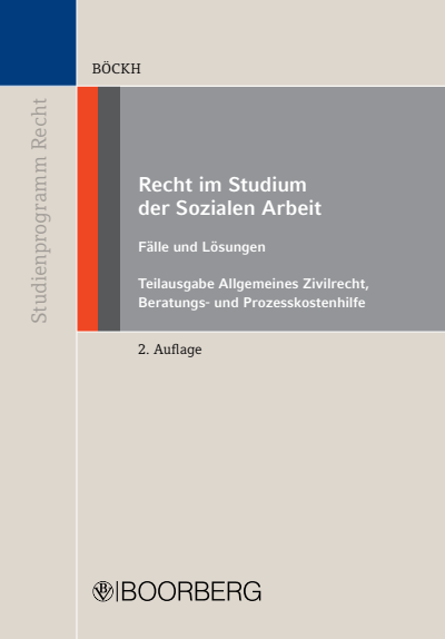 Cover of book: Recht im Studium der Sozialen Arbeit - Teilausgabe