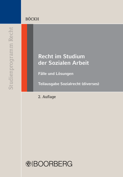 Cover of book: Recht im Studium der Sozialen Arbeit - Teilausgabe Sozialrecht (diverses)
