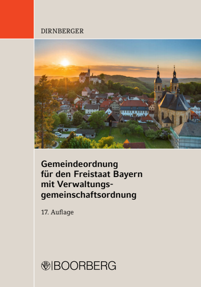 Cover des Buchs: Gemeindeordnung für den Freistaat Bayern mit Verwaltungsgemeinschaftsordnung