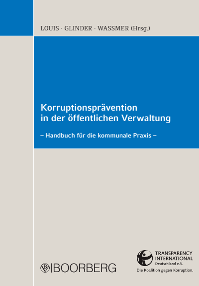Cover des Buchs: Korruptionsprävention in der öffentlichen Verwaltung