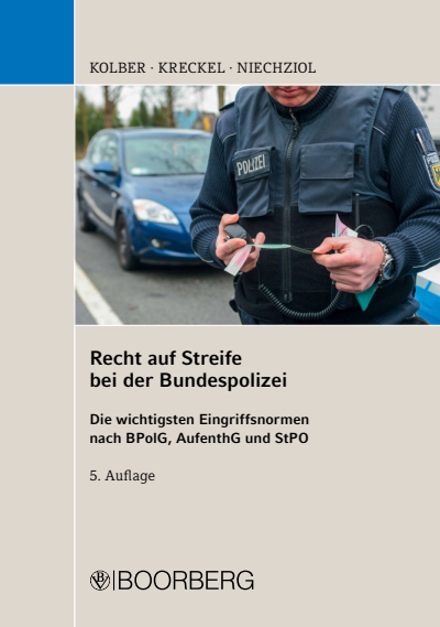 Cover des Buchs: Recht auf Streife bei der Bundespolizei