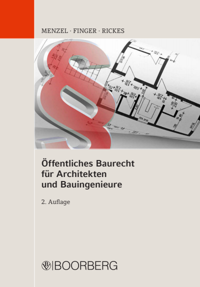 Cover of book: Öffentliches Baurecht für Architekten und Bauingenieure