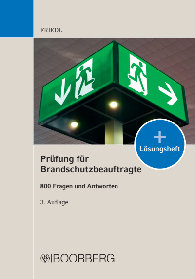Cover of book: Prüfung für Brandschutzbeauftragte