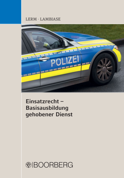 Cover des Buchs: Einsatzrecht - Basisausbildung gehobener Dienst