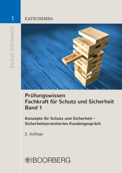 Cover of book: Prüfungswissen Fachkraft für Schutz und Sicherheit Band 1