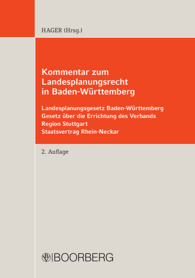 Cover des Buchs: Kommentar zum Landesplanungsrecht in Baden-Württemberg