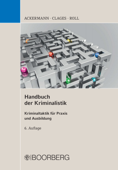 Cover des Buchs: Handbuch der Kriminalistik
