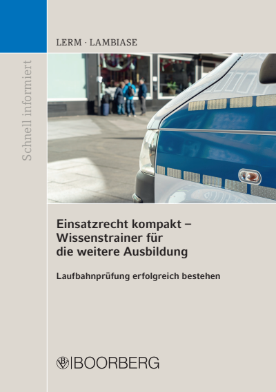 Cover des Buchs: Einsatzrecht kompakt - Wissenstrainer für die weitere Ausbildung