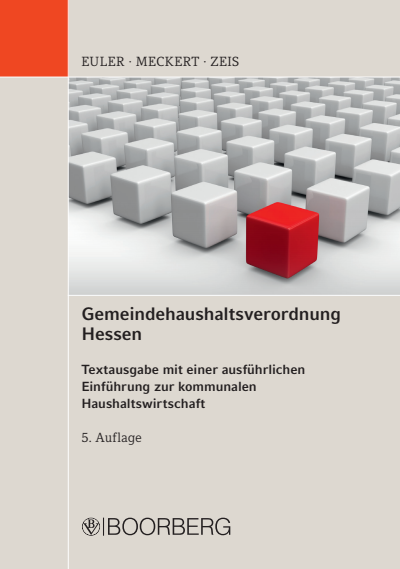 Cover des Buchs: Gemeindehaushaltsverordnung Hessen