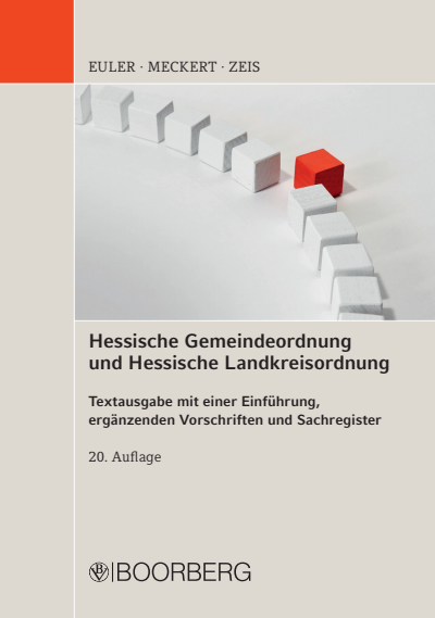 Cover des Buchs: Hessische Gemeindeordnung und Hessische Landkreisordnung