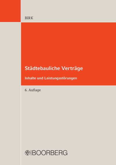 Cover of book: Städtebauliche Verträge