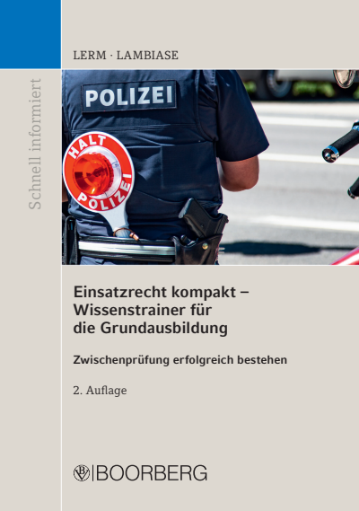 Cover des Buchs: Einsatzrecht kompakt - Wissenstrainer für die Grundausbildung