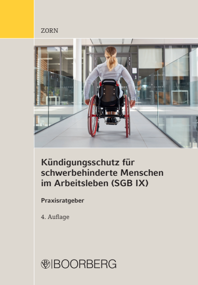 Cover of book: Kündigungsschutz für schwerbehinderte Menschen im Arbeitsleben (SGB IX)
