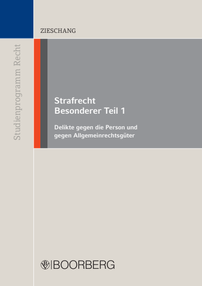 Cover of book: Strafrecht Besonderer Teil 1