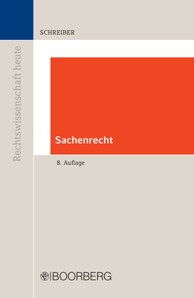 Cover des Buchs: Sachenrecht